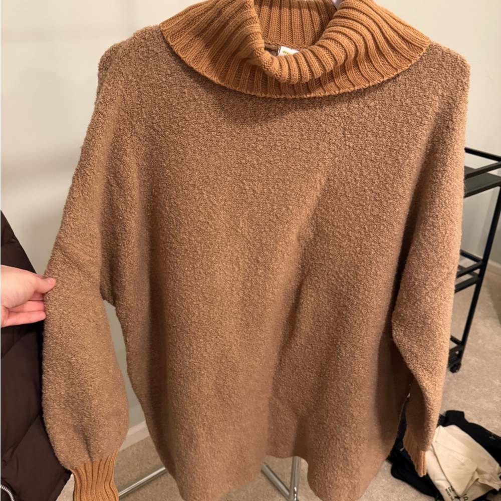 aerie Camel Brown Turtleneck Sweater